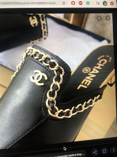 chanel mules with chain|chanel shoes for women.